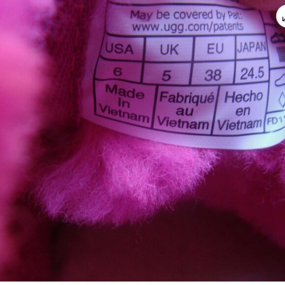 NEW UGG Women's \ Kids Neumel Deep Pink Suede Ankle Boots S\N 1017320K Size US 6 - Picture 5 of 8